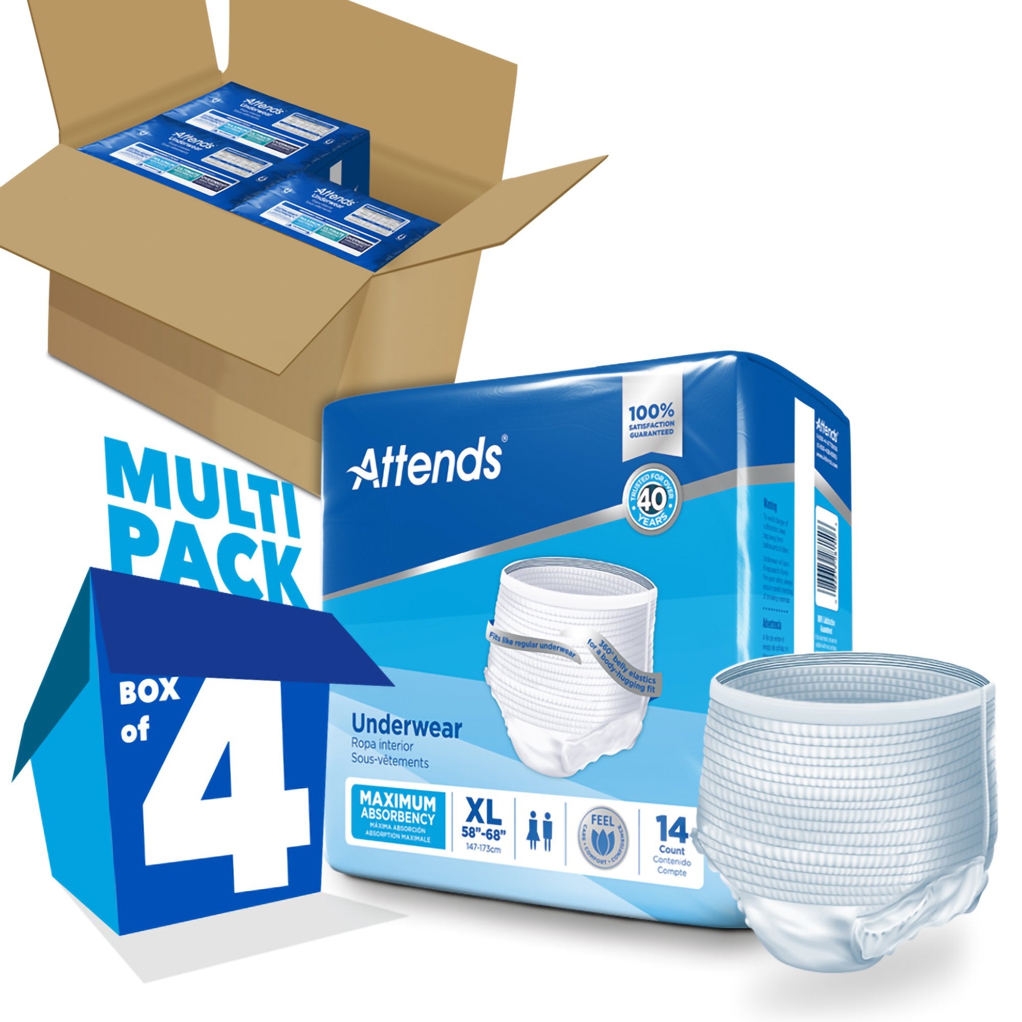 Attends® Extra Absorbency Underwear, X-Large