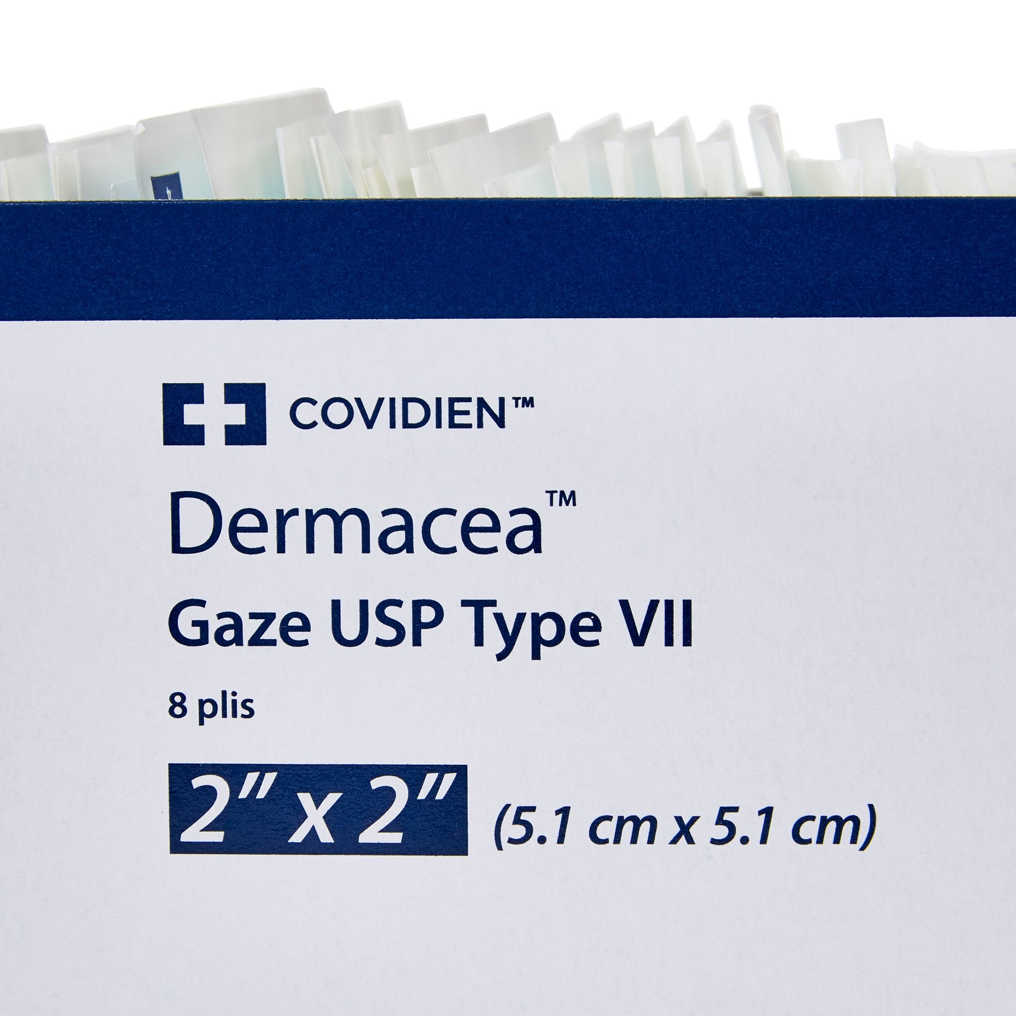 Dermacea Sterile USP Type VII Gauze Sponge, 2 x 2 Inch