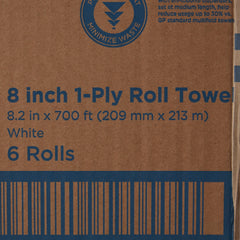 enMotion® Touchless White Paper Towel, 8-1/5 Inch x 700 Foot, 6 Rolls per Case