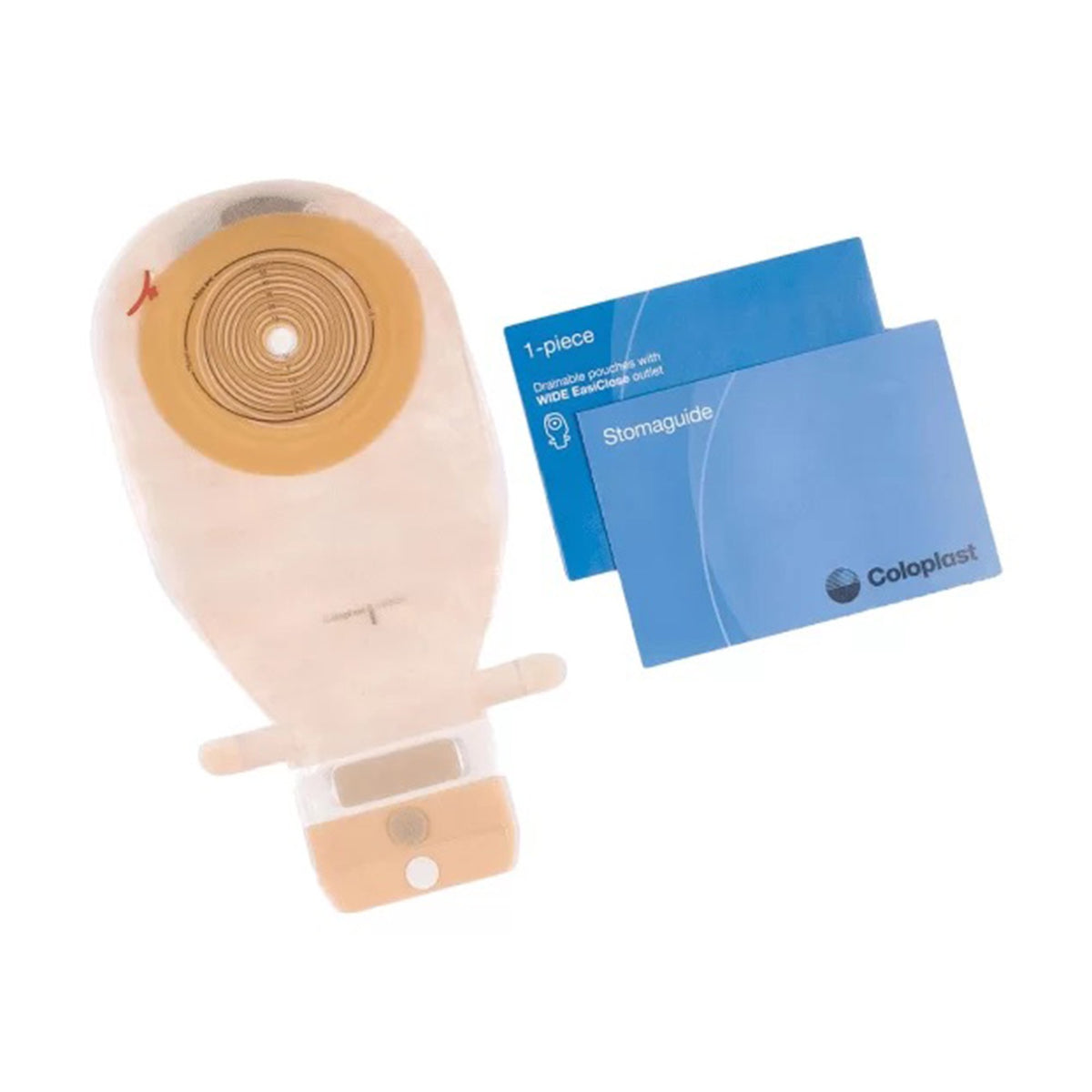 Assura® EasiClose WIDE Outlet One-Piece Drainable Transparent Colostomy Pouch Kit, 11Â¼ Inch Length, 3/8 to 2Â¾ Inch Stoma