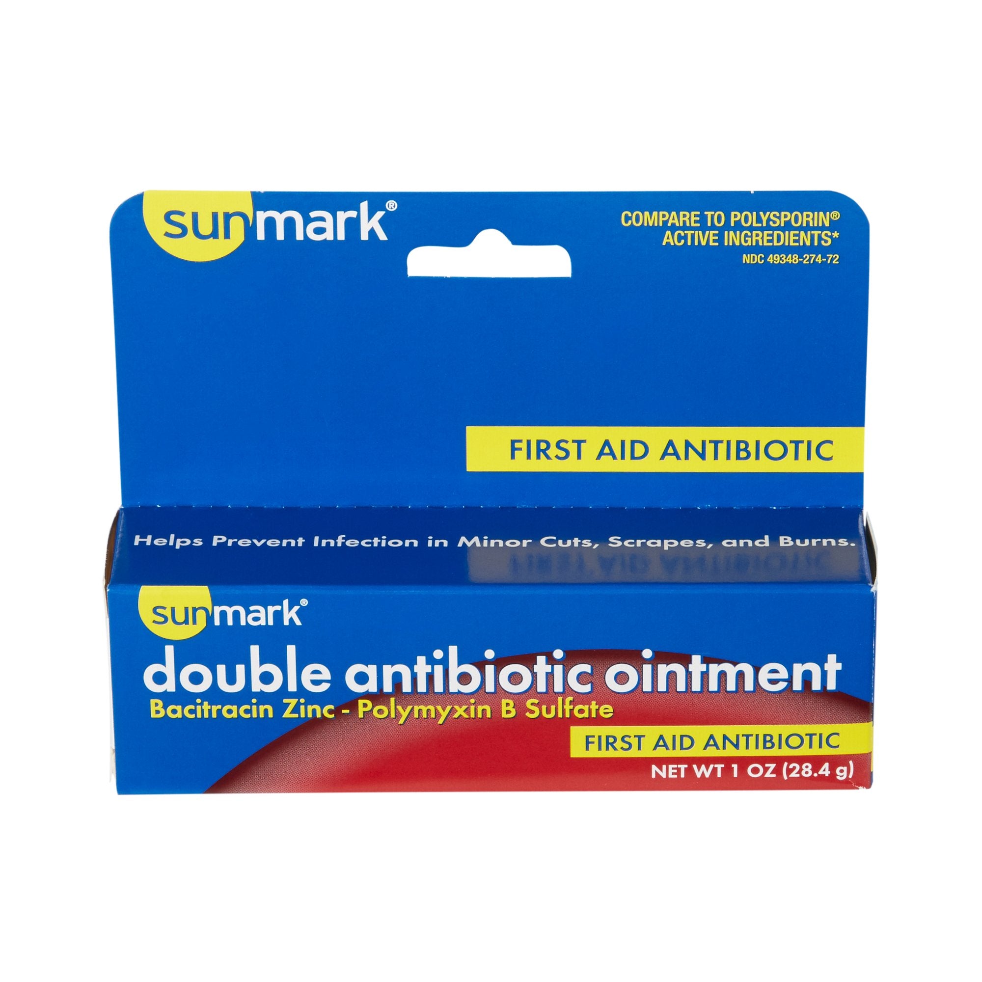 sunmark® Bacitracin / Polymyxin B First Aid Antibiotic, 1 oz. Tube