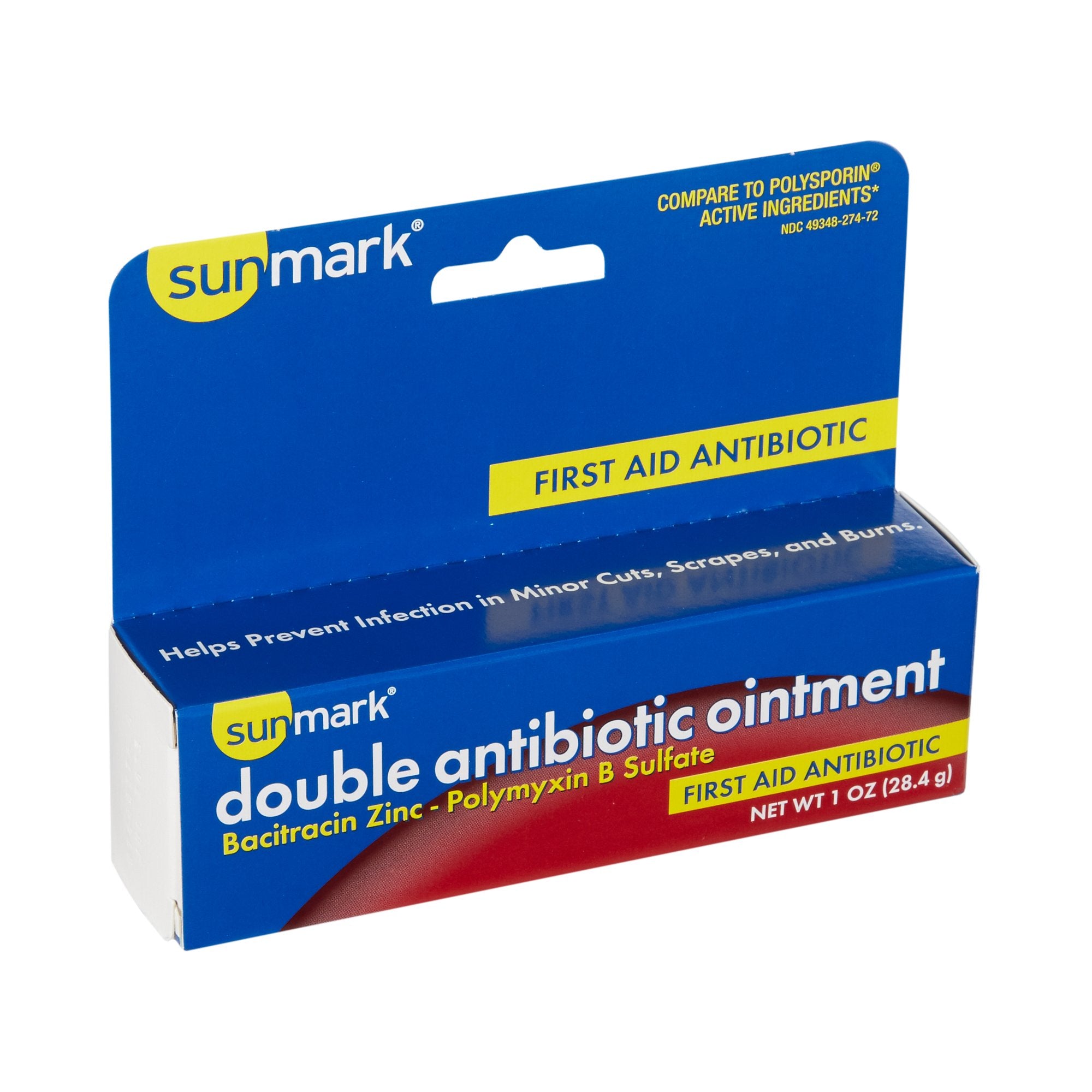 sunmark® Bacitracin / Polymyxin B First Aid Antibiotic, 1 oz. Tube