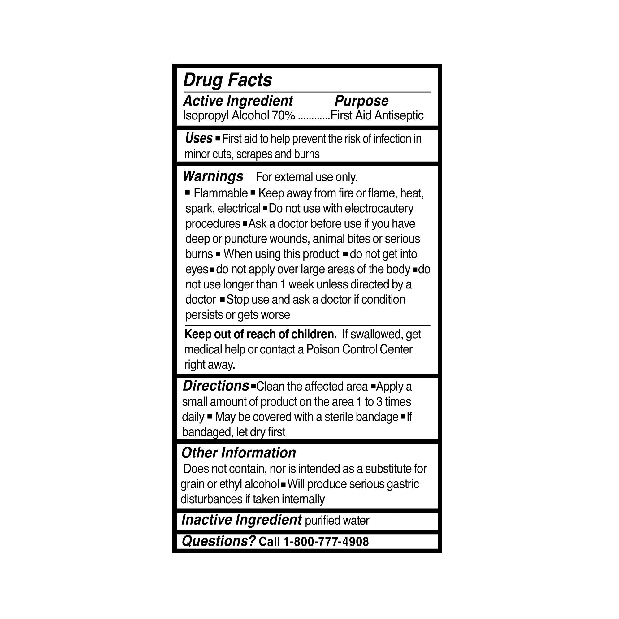McKesson Antiseptic Isopropyl Alcohol 32 oz. Bottle Topical Liquid 70% Strength