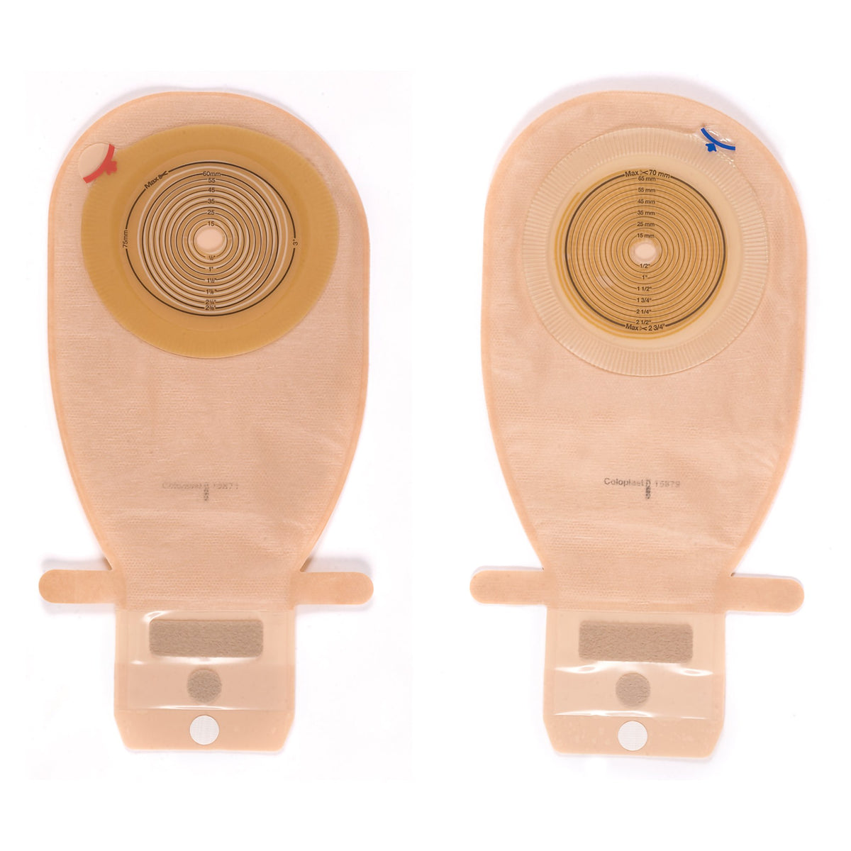 Assura® One-Piece Drainable Opaque Colostomy Pouch, 11Â½ Inch Length, 3/8 to 2Â¼ Inch Stoma