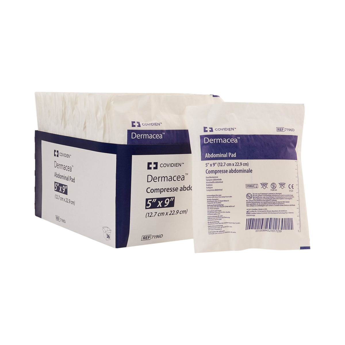 Dermacea Sterile Abdominal Pad, 5 x 9 Inch