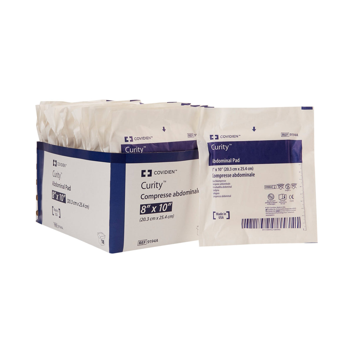 Curity Sterile Abdominal Pad, 8 x 10 Inch