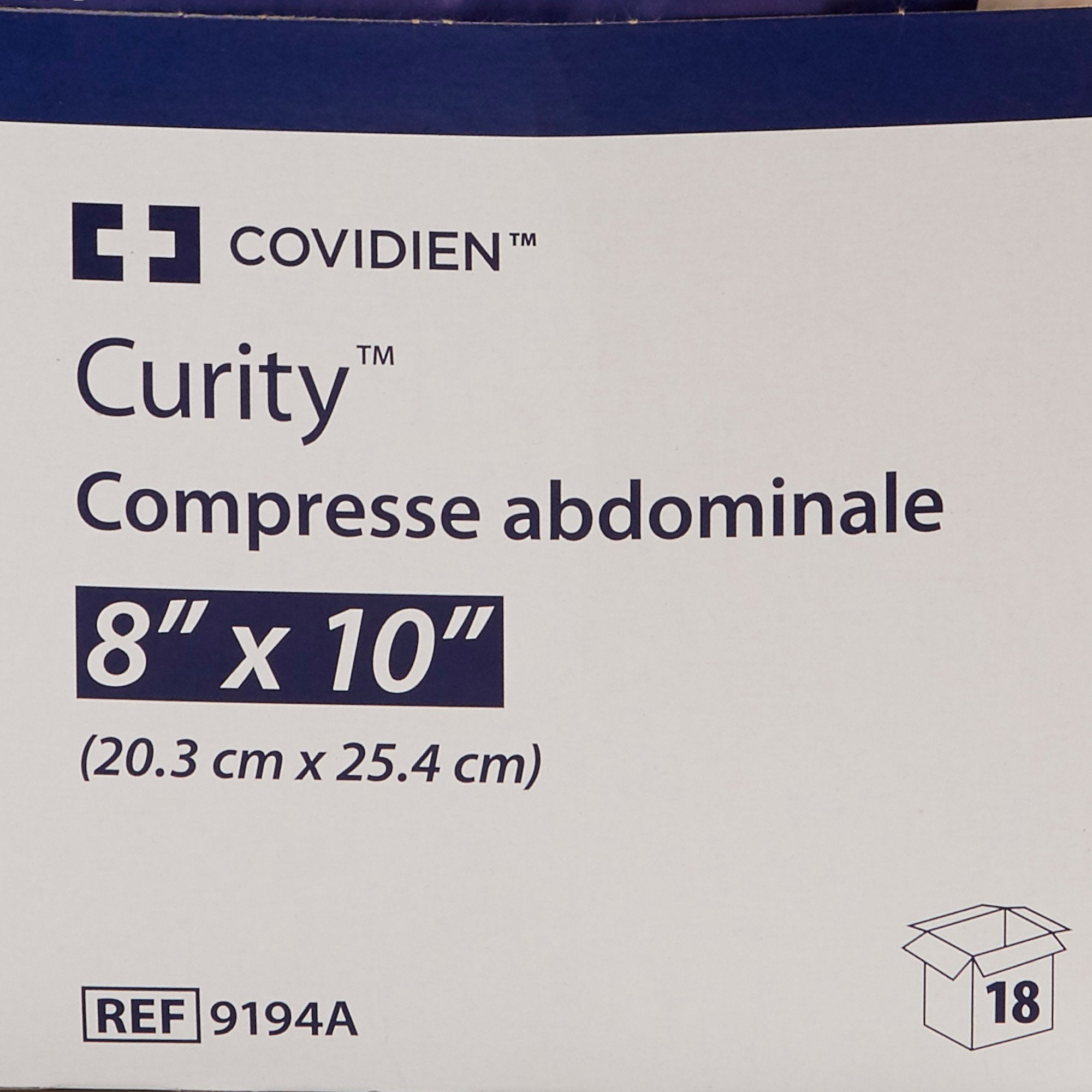 Curity Sterile Abdominal Pad, 8 x 10 Inch