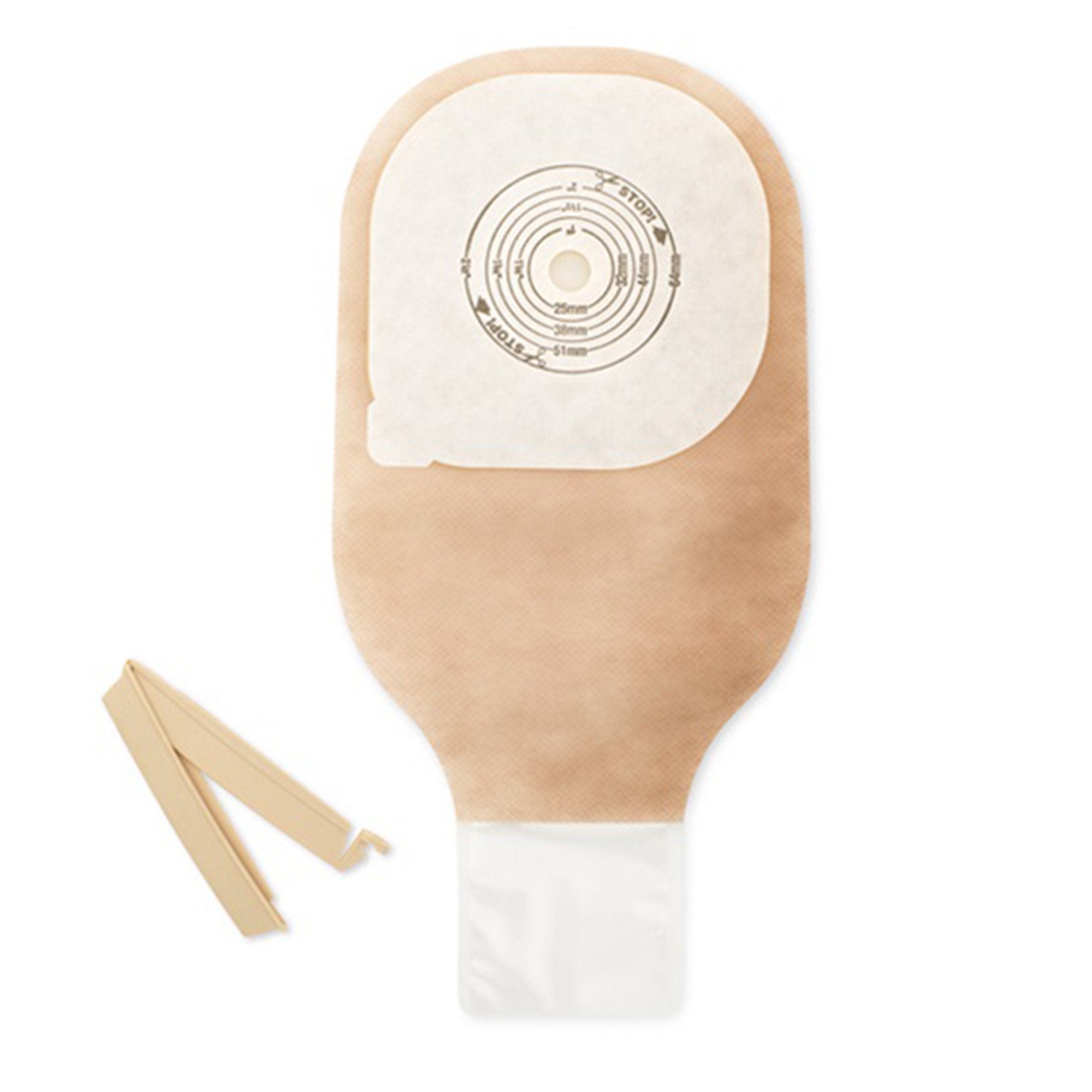 Premier One-Piece Drainable Clear Colostomy Pouch, 12 Inch Length, Up to 2Â½ Inch Flange
