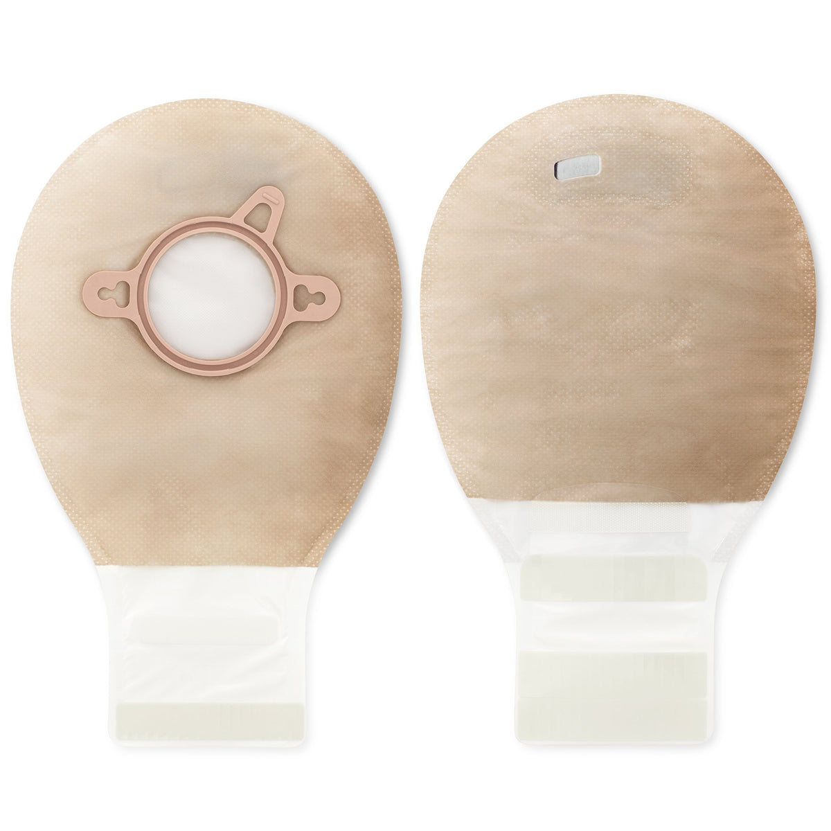 New Image Two-Piece Drainable Beige Filtered Ostomy Pouch, 7 Inch Length, 1Â¾ Inch Flange