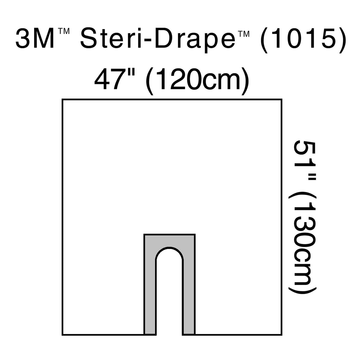 3M Steri-Drape Sterile Orthopedic U-Drape, 47 x 51 Inch