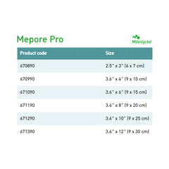 Mepore® Pro Adhesive Dressing, 3 x 10 Inch