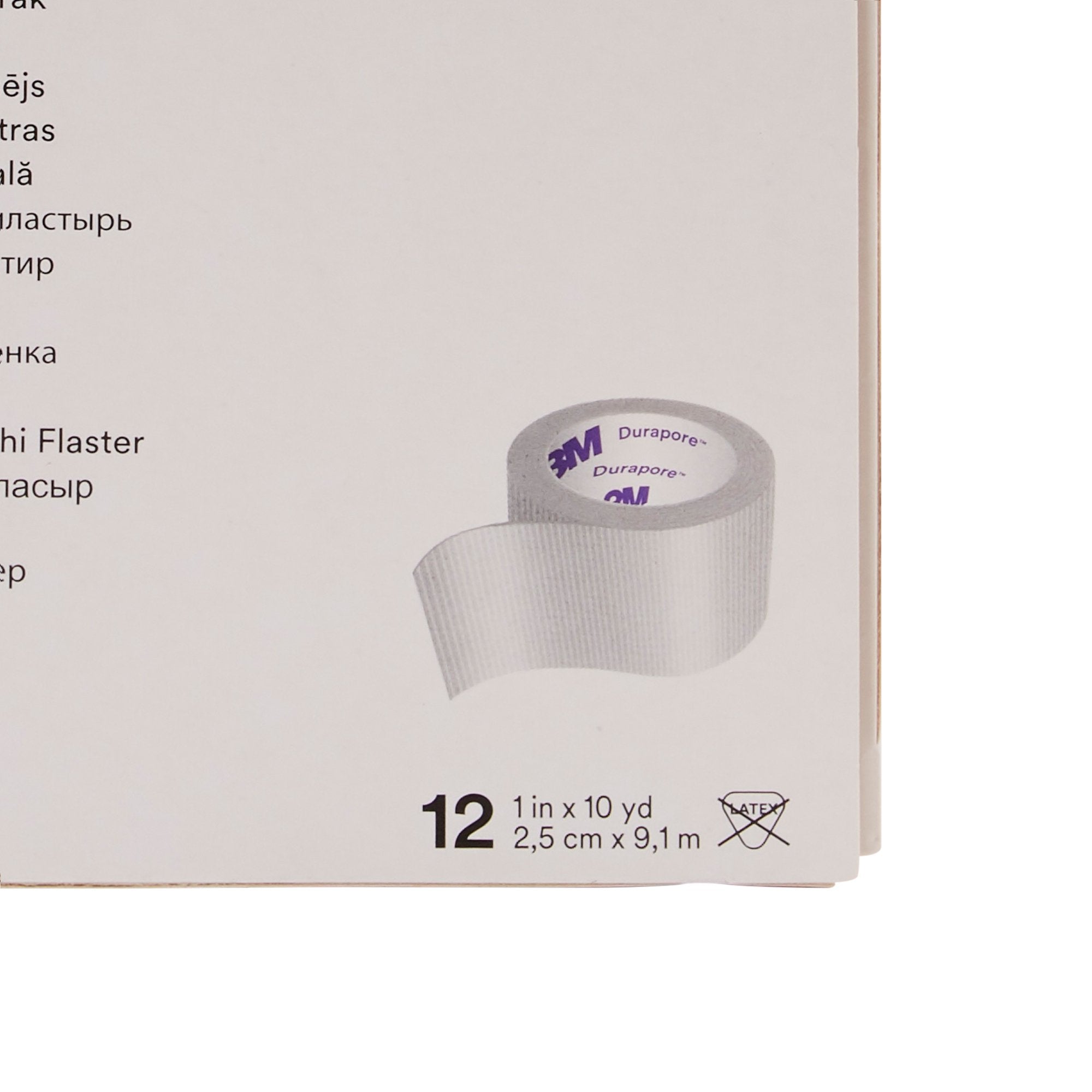 3M Durapore Silk-Like Cloth Medical Tape,1 Inch x 10 Yard