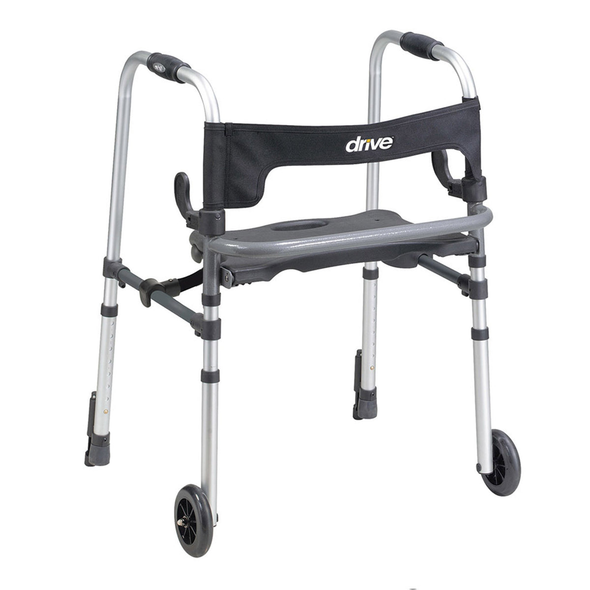 Clever-Lite LS Aluminum Dual Release Folding Walker, 29Â½ â€“ 39 Inch Height