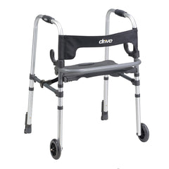 Clever-Lite LS Aluminum Dual Release Folding Walker, 29Â½ â€“ 39 Inch Height