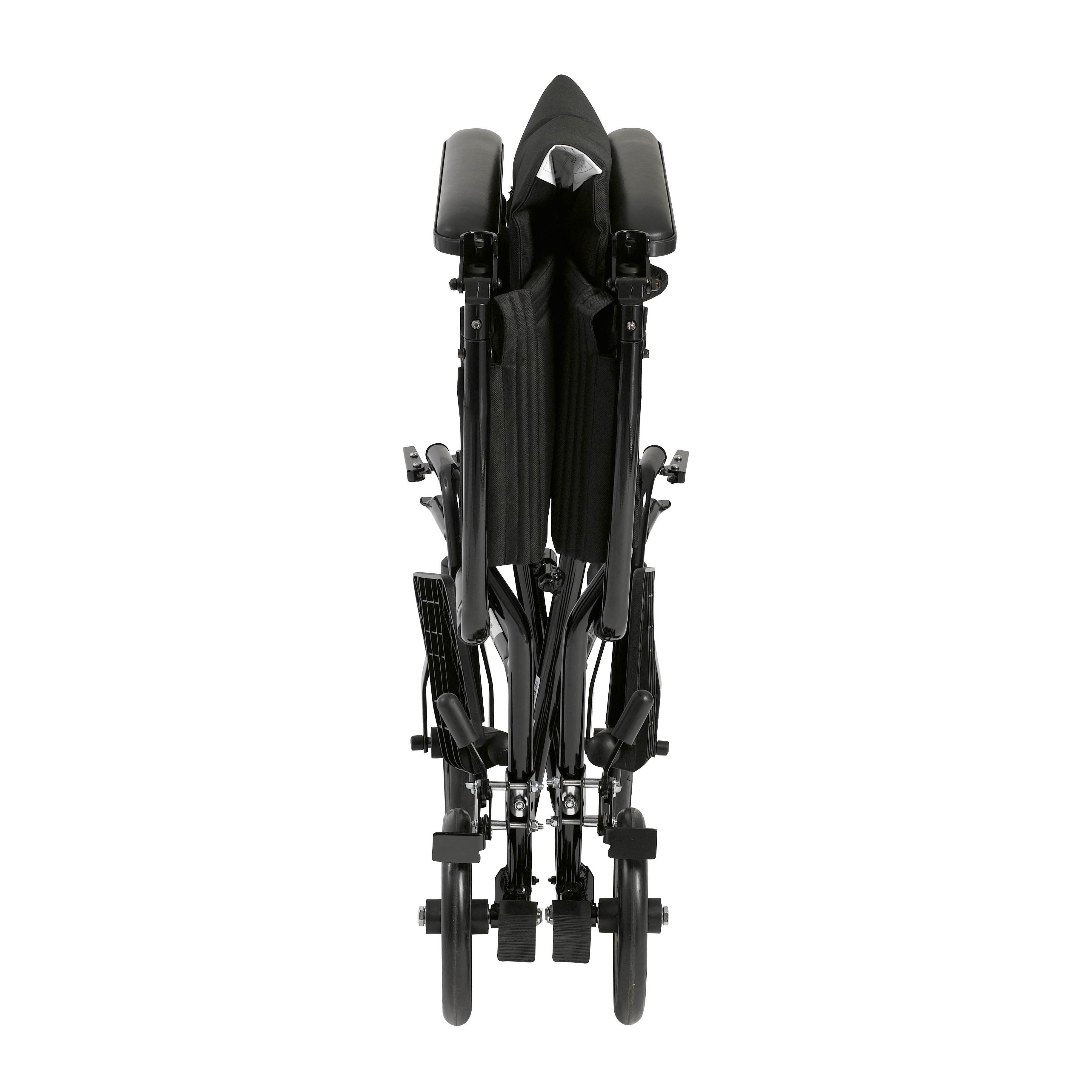 drive Lightweight Transport Chair, Black, 17-Inch Seat Width