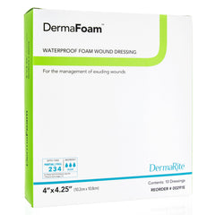 DermaFoam® Nonadhesive without Border Foam Dressing, 4 x 4Â¼ Inch