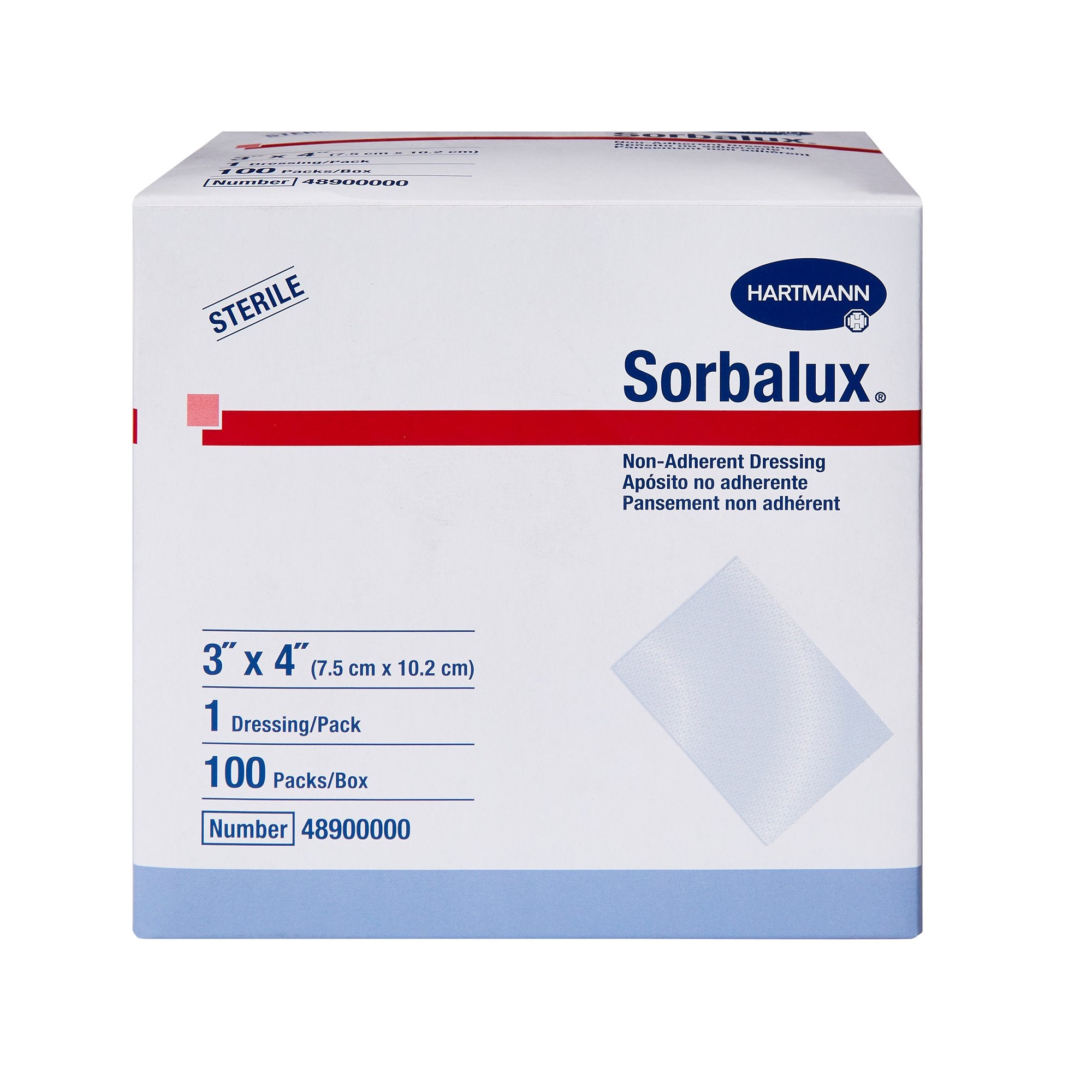 Sorbalux® Non-Adherent Dressing, 3 x 4 inch