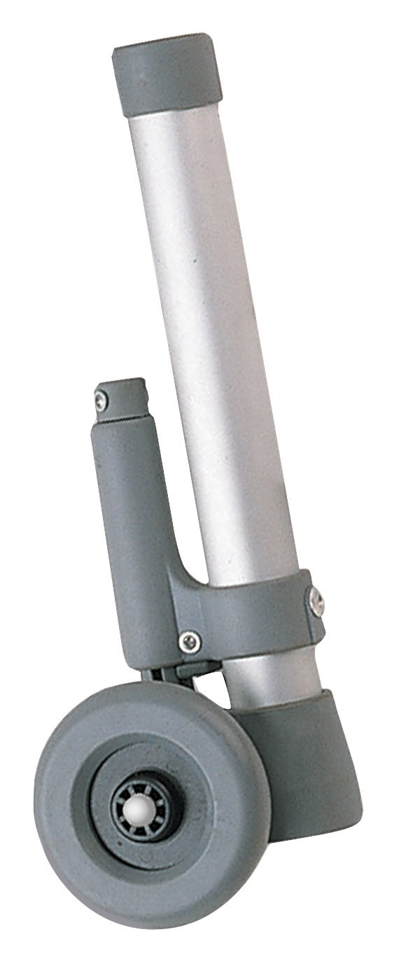 drive Wheels with Brakes, Walker, For Use With Wheeled Walkers, 14 in. L x 3 in. W x 1 in. H