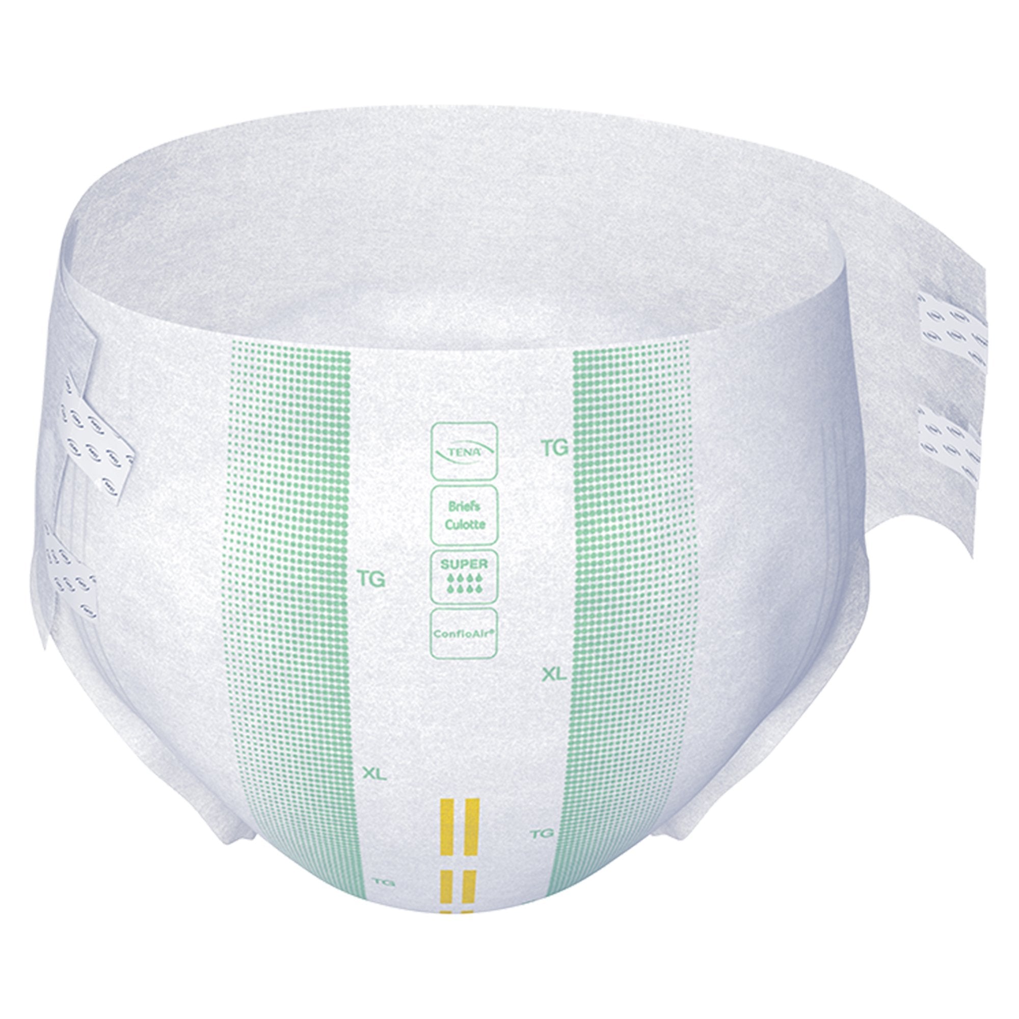 TENA Super Adult Heavy-Absorbent Incontinence Brief, X-large, 60" to 64" Waist / Hip