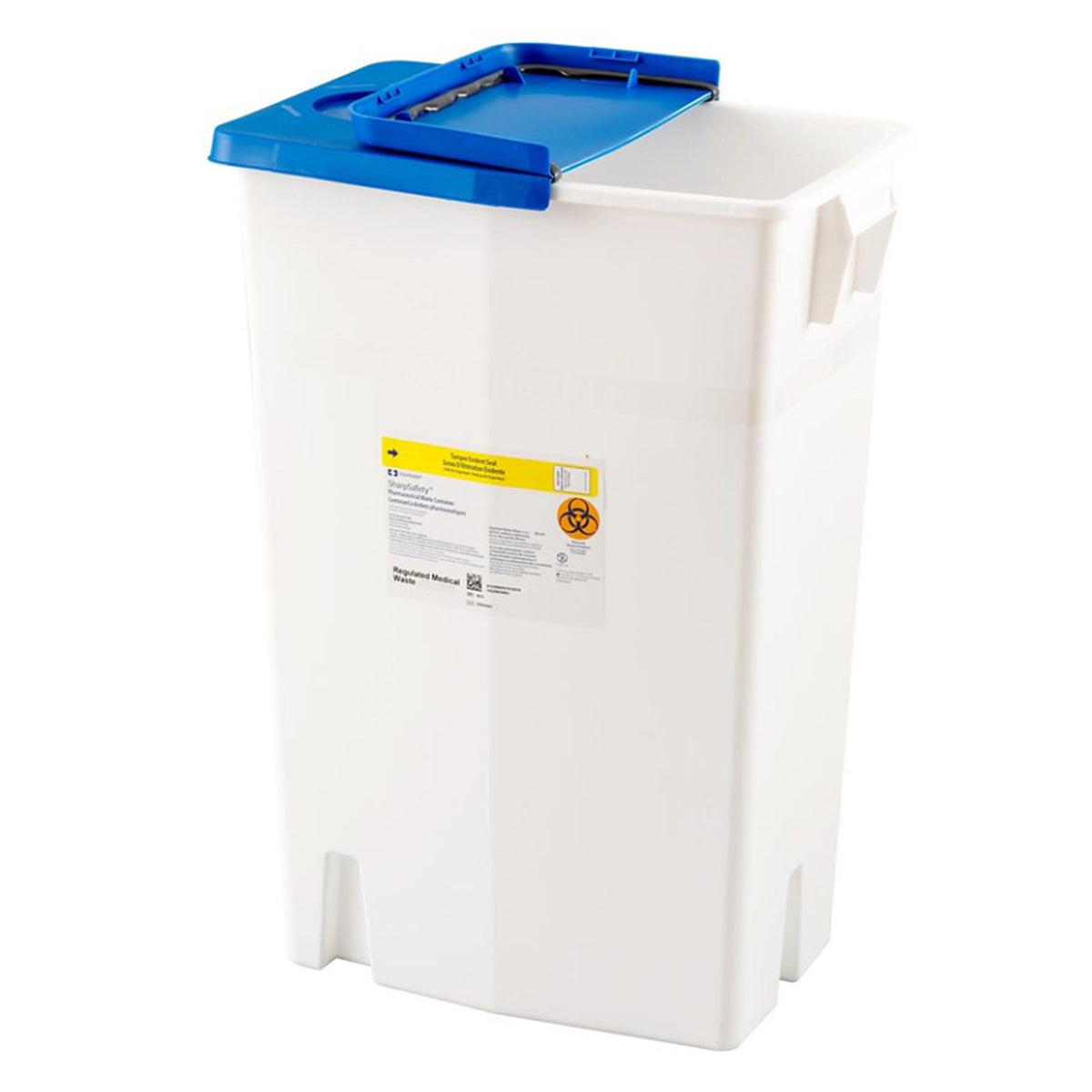 PharmaSafety Pharmaceutical Waste Container, 18 Gallon, 26 x 12Â¾ x 18Â¼ Inch