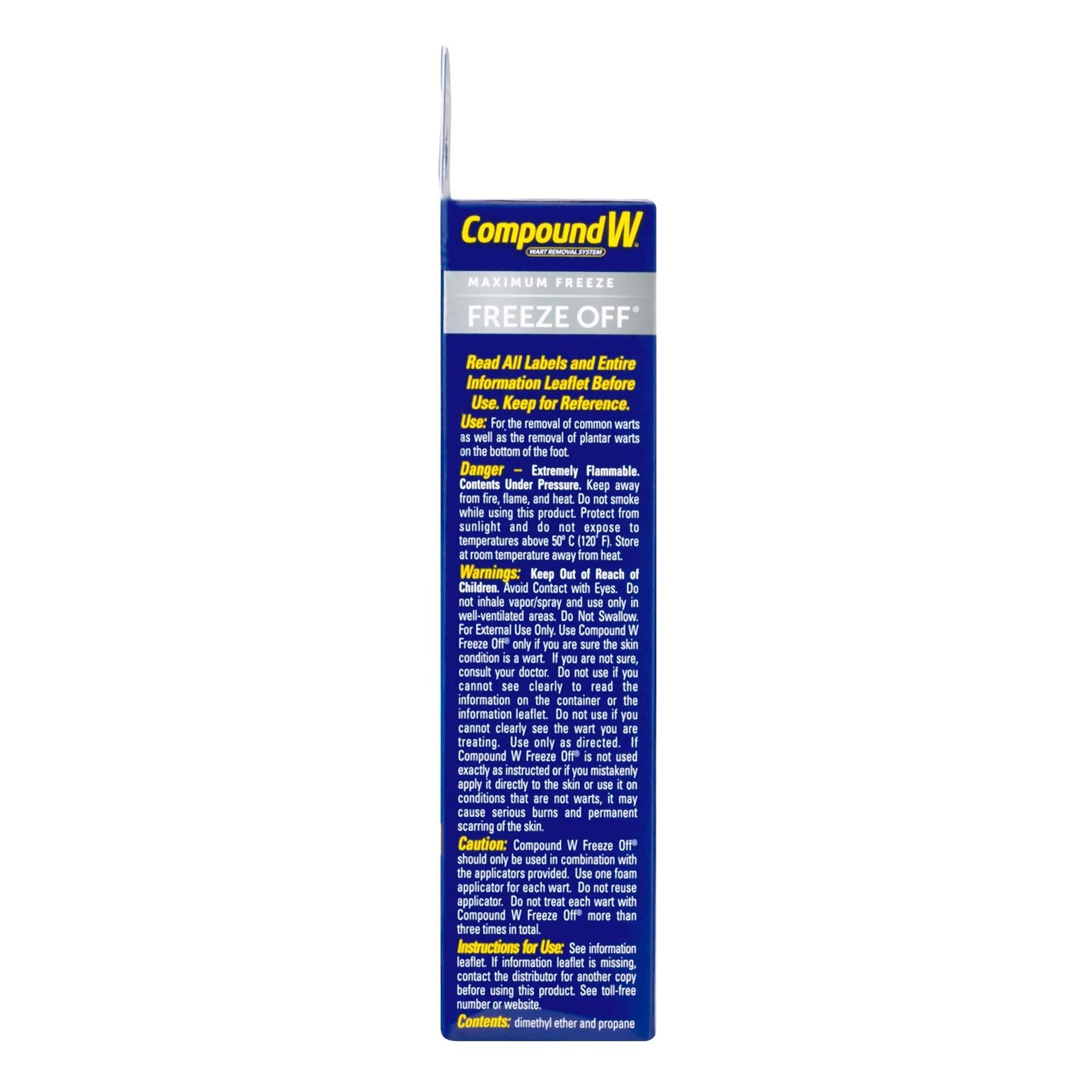 Compound W® Freeze Off® Dimethyl Ether / Propane Wart Remover