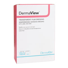 DermaView Transparent Film Dressing, 4 x 5 Inch