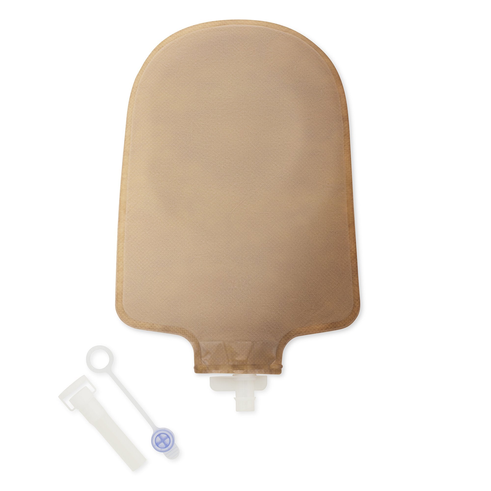 Premier One-Piece Drainable Beige Urostomy Pouch, 9 Inch Length, 1 Inch Stoma