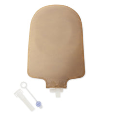 Premier One-Piece Drainable Beige Urostomy Pouch, 9 Inch Length, 1 Inch Stoma