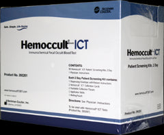 Hemoccult® ICT 2-Day Fecal Occult Blood (iFOB or FIT) Colorectal Cancer Screening Patient Sample Collection and Screening Kit