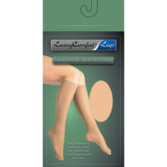 Loving Comfort® Firm Compression Knee-High Stockings, X-Large, Beige