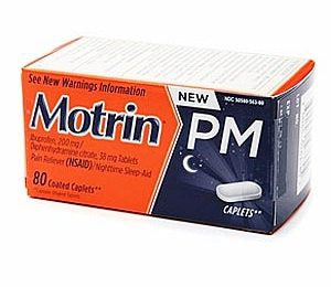 Motrin® PM Ibuprofen Diphenhydramine Citrate Nighttime Pain Relief