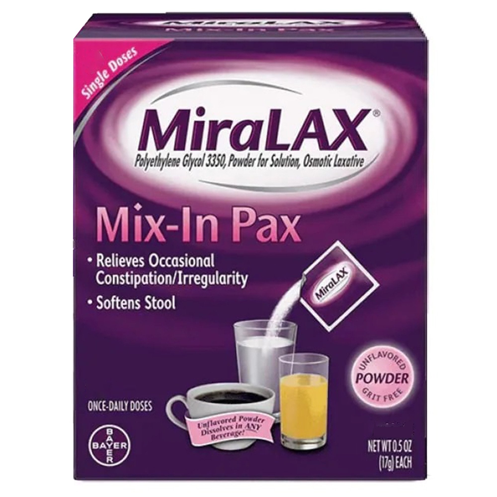 MiraLAX® Polyethylene Glycol 3350 Laxative