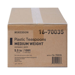 McKesson White Polypropylene Spoon, 5Â½ Inch Long
