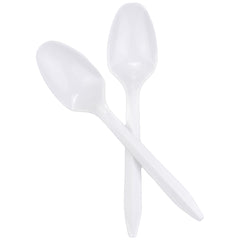 McKesson White Polypropylene Spoon, 5Â½ Inch Long