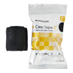 McKesson Cast Tape, Black, 2 Inch x 4 Yard