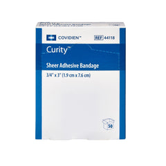 Curity Sheer Adhesive Strip, Â¾ x 3 Inch