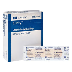 Curity Sheer Adhesive Strip, Â¾ x 3 Inch