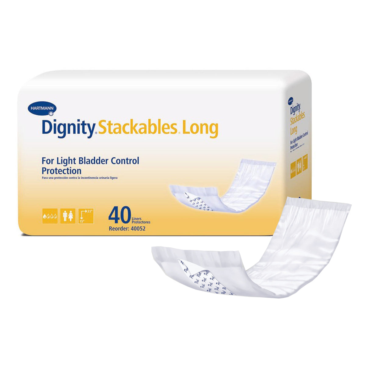 Dignity® Stackables® Incontinence Liner, 15-Inch Length