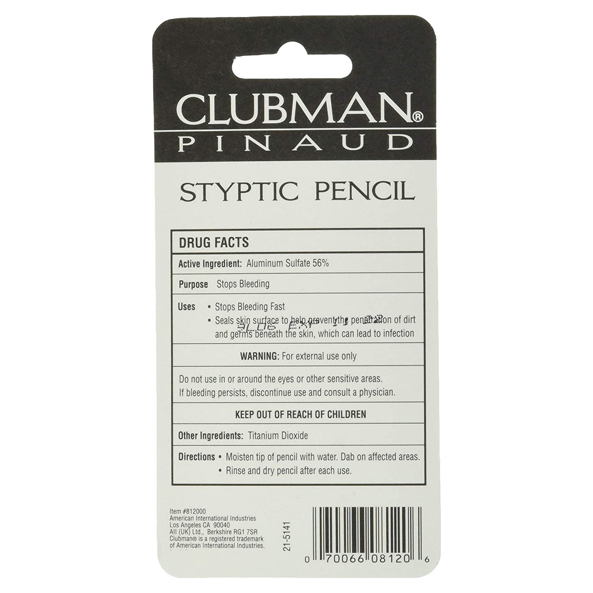 Clubman Styptic Pencil