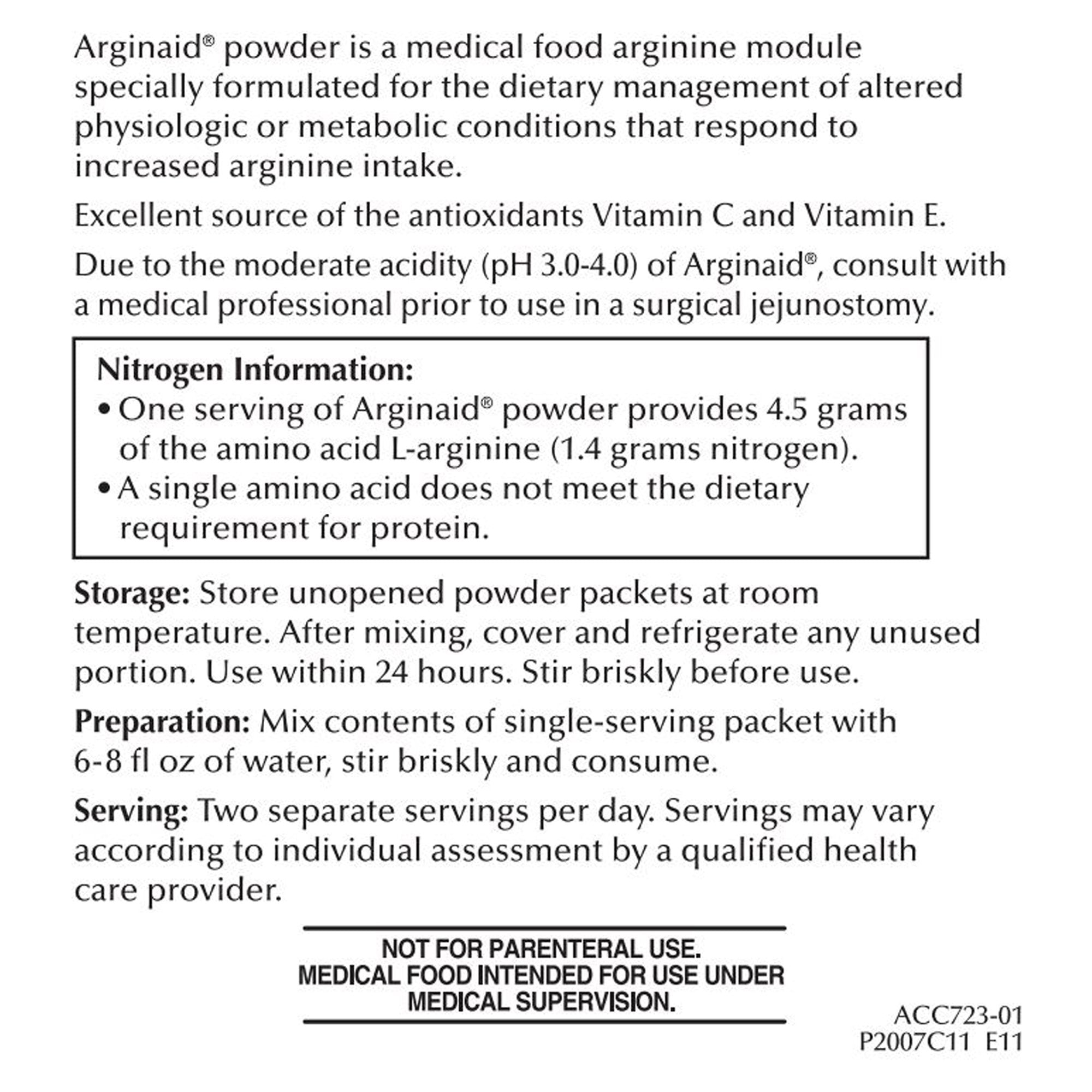 Arginaid® Cherry Arginine Supplement, 0.32-ounce Packet
