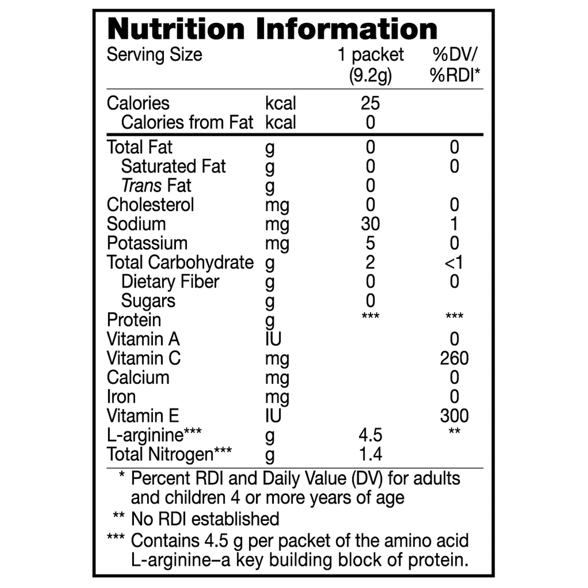 Arginaid® Cherry Arginine Supplement, 0.32-ounce Packet