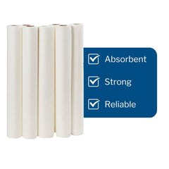 McKesson Exam Table Paper, Premium Crepe, White, 21 in x 125 ft, 12 Count