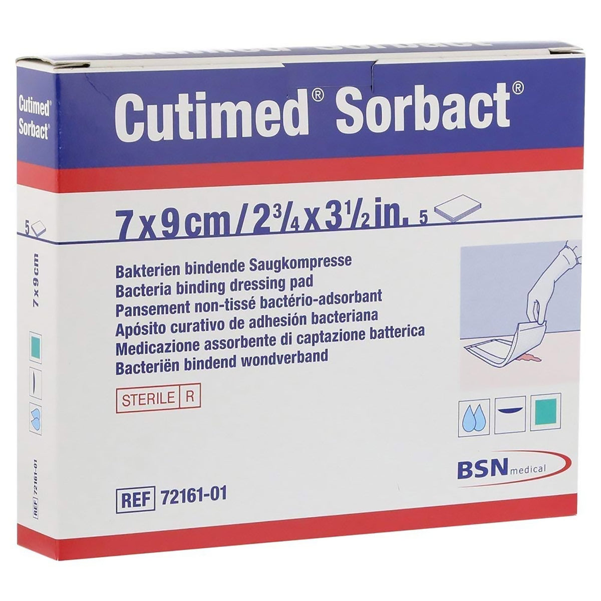 Cutimed® Sorbact® Antimicrobial Mesh Dressing, 2Â¾ x 3Â½ Inch
