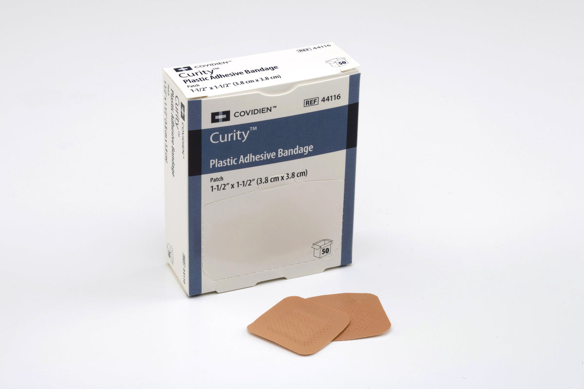 Curity Adhesive Spot Bandage, 1Â½ x 1Â½ Inch