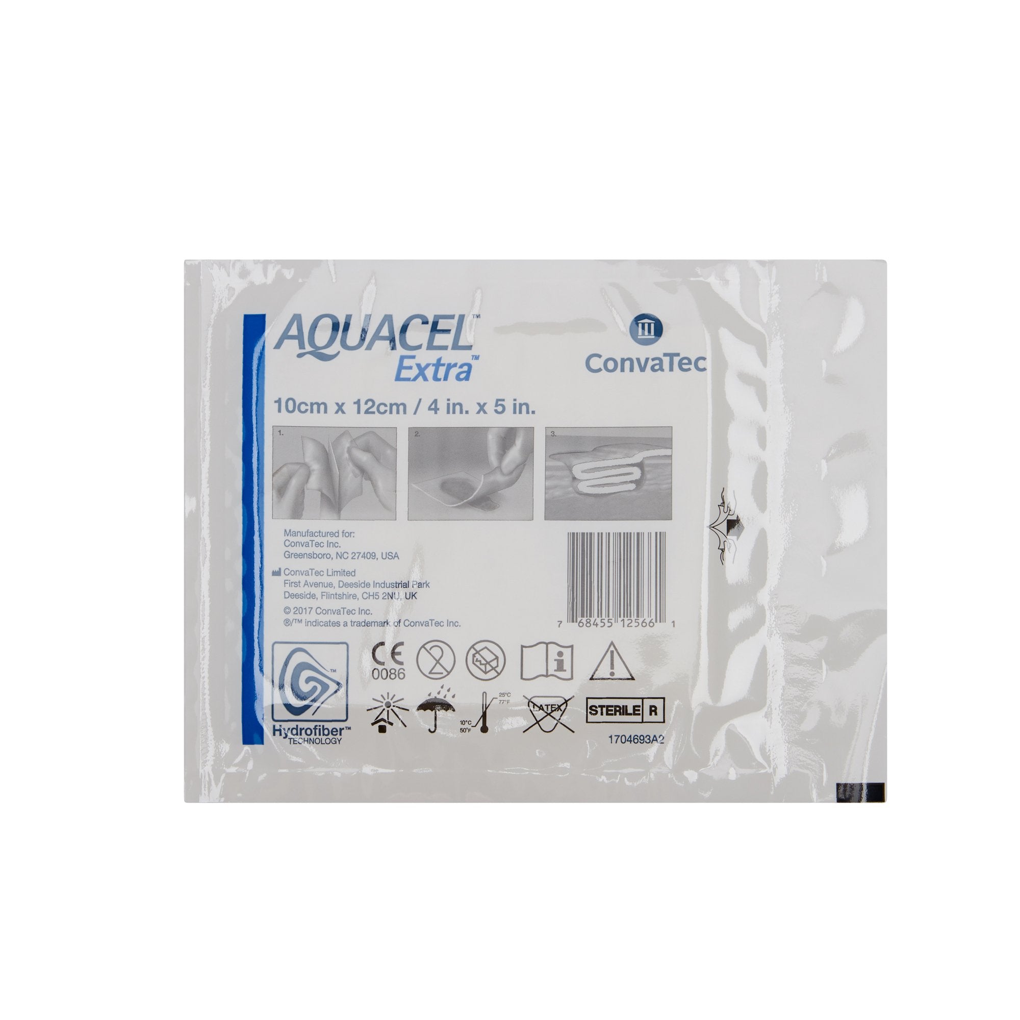 Aquacel® Extra Hydrofiber Dressing, 4 x 5 Inch
