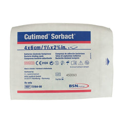 Cutimed® Sorbact® Impregnated Dressing, 4 x 6 Centimeter