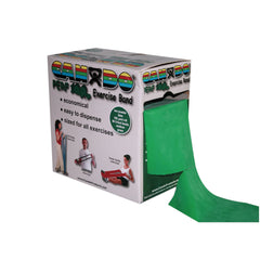 CanDo® Perf 100 Exercise Resistance Band, Green, 5 Inch x 100 Yard, Medium Resistance