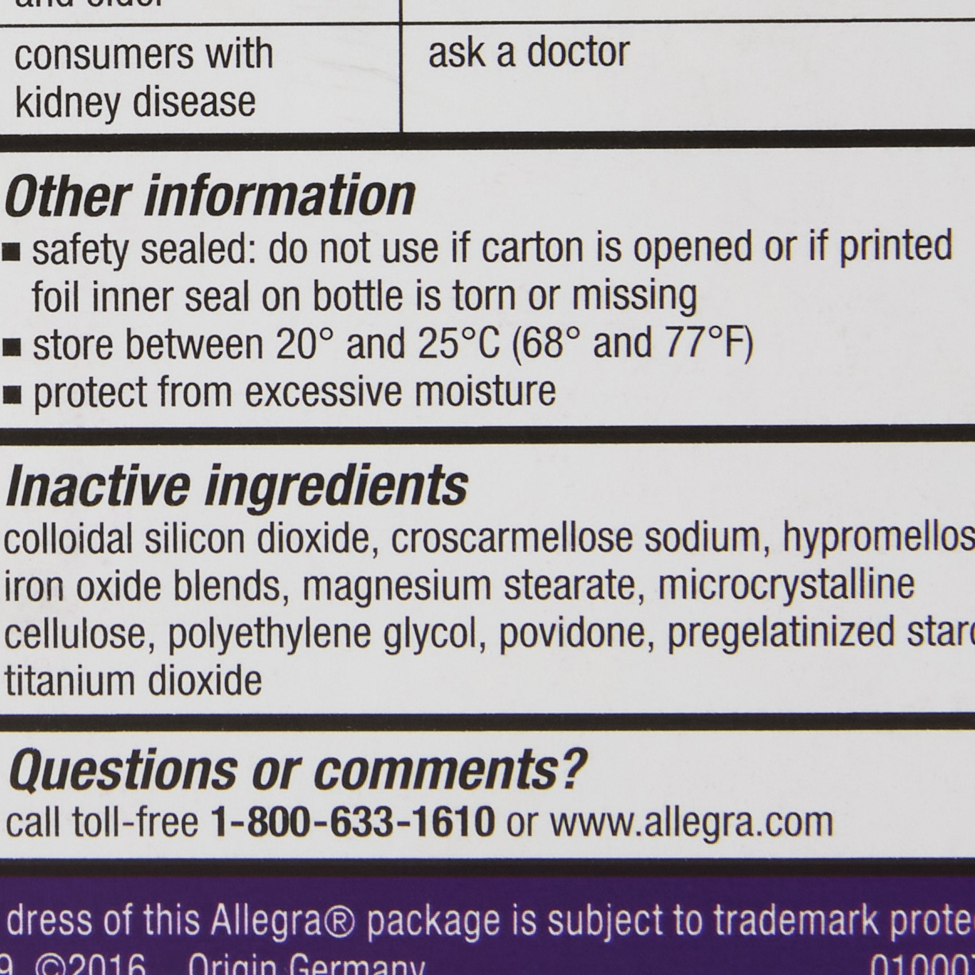 Allegra® Fexofenadine Allergy Relief