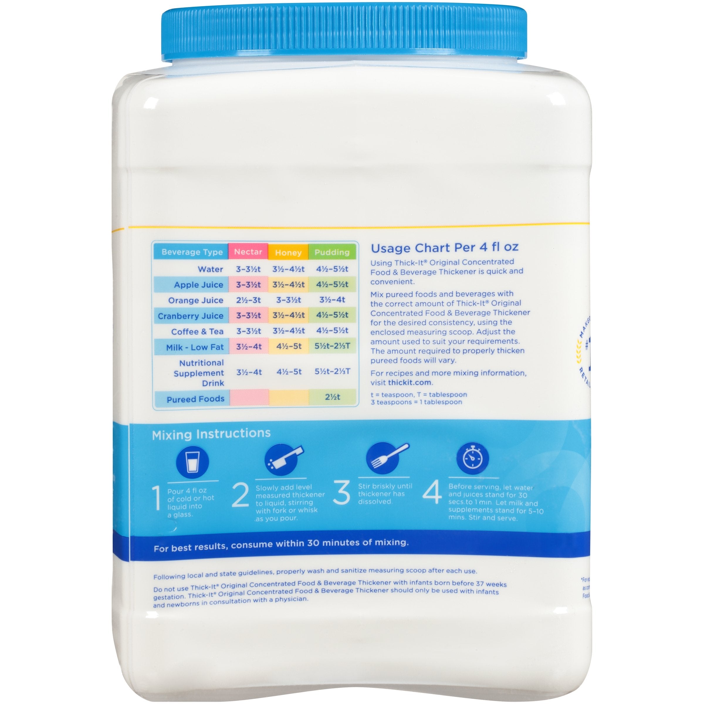 Thick-It® Original Concentrated Food and Beverage Thickener, 36 oz. Canister