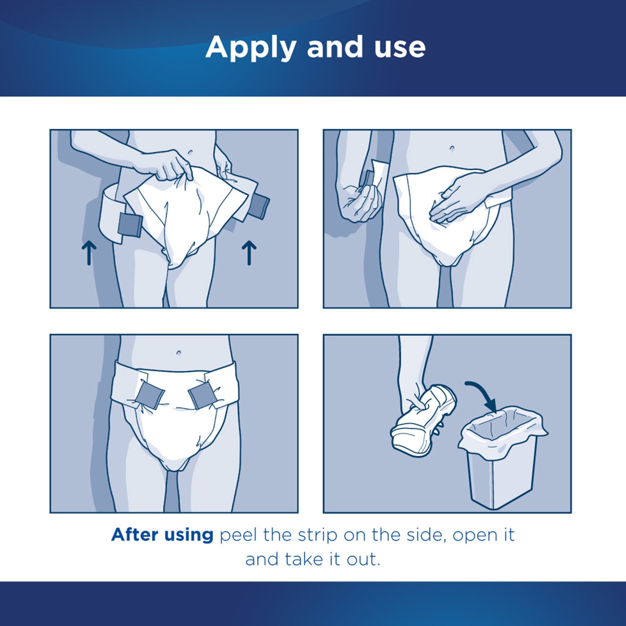 Attends® Classic Adult Heavy-Absorbent Incontinence Brief, Large, White